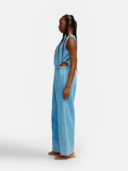 Bellerose Papaye Jumpsuit Blue Beach