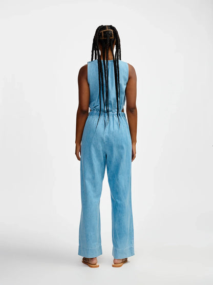 Bellerose Papaye Jumpsuit Blue Beach