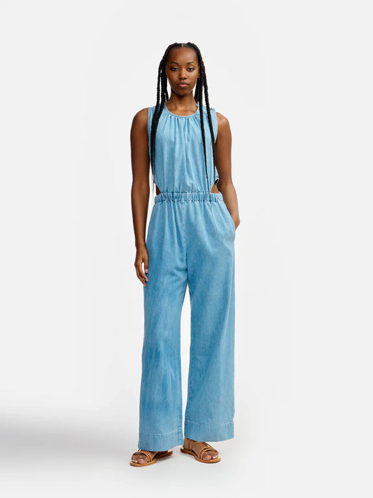 Bellerose Papaye Jumpsuit Blue Beach