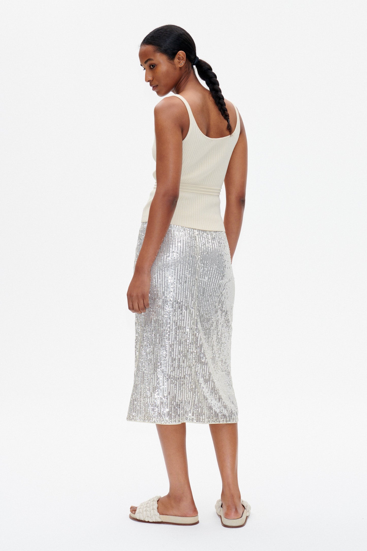 Baum Und Pferdgarten Jolette Skirt Silver Sequin