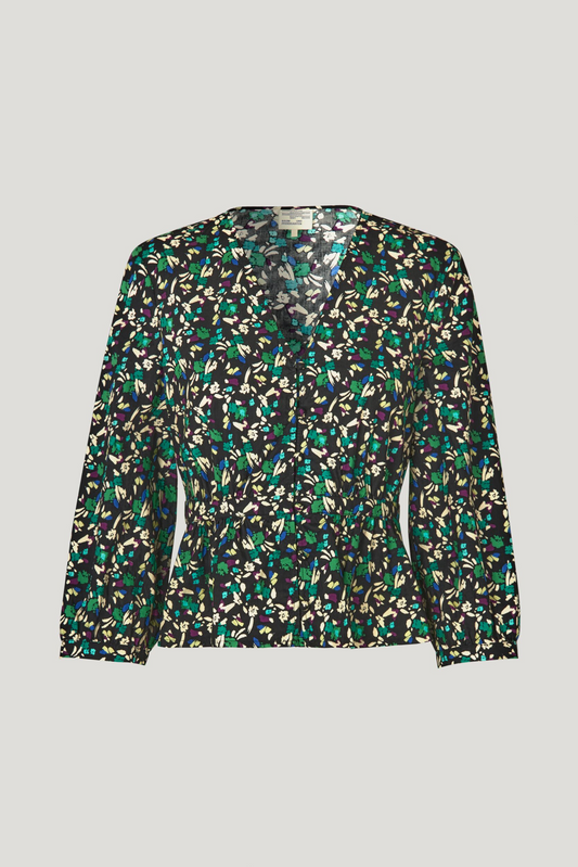 Baum Und Pferdgarten Mayzie Blouse Black and Dandy Flower