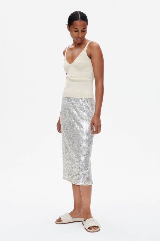 Baum Und Pferdgarten Jolette Skirt Silver Sequin