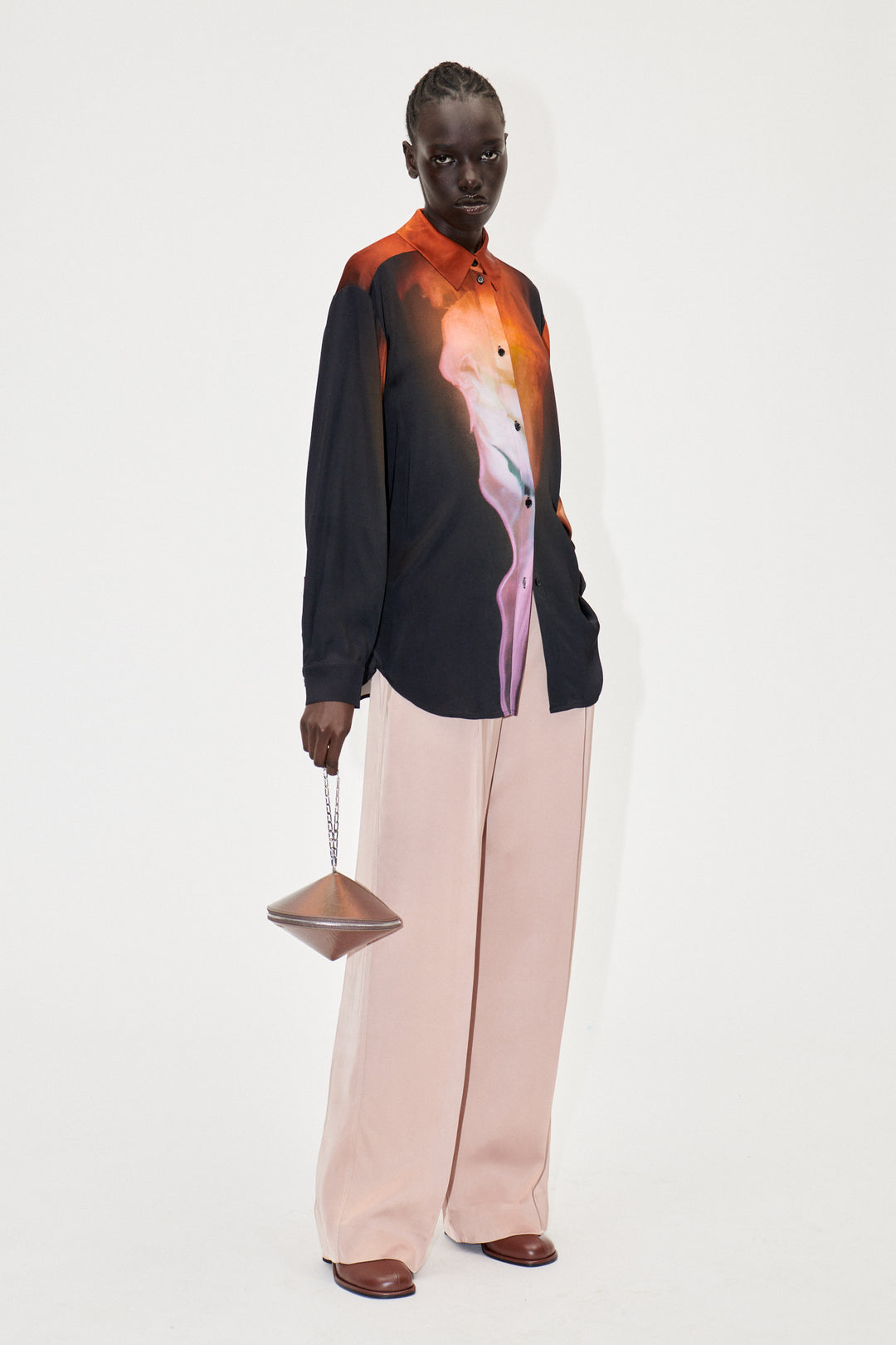 Stine Goya Sophia Shirt - Rose on Fire