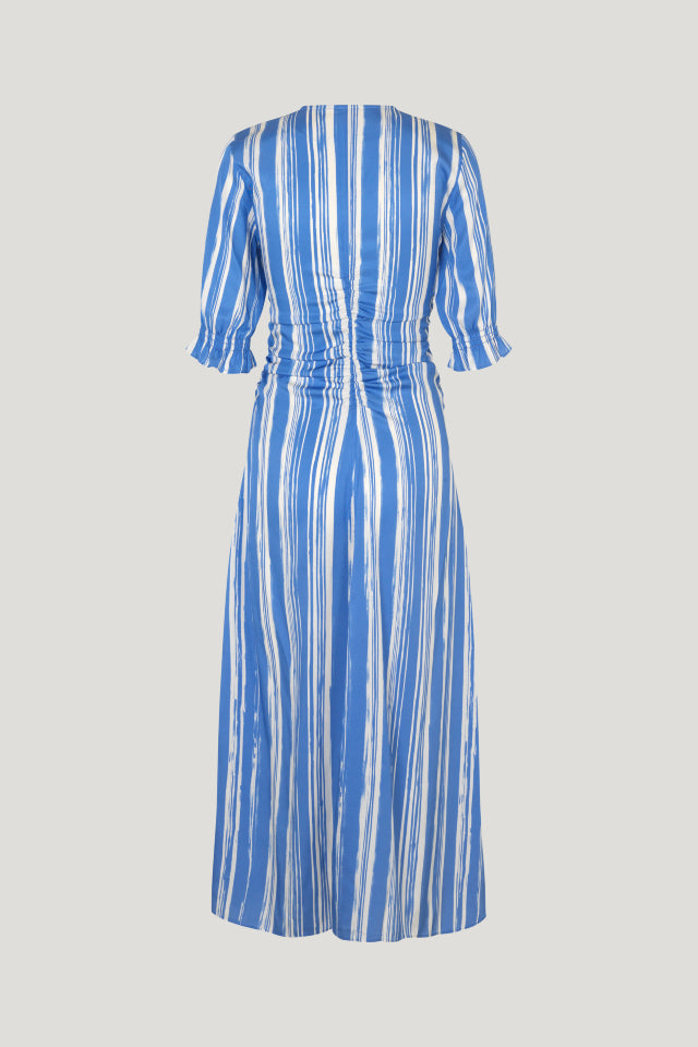 Baum Und Pferdgarten Amma Dress Blue Painted Stripe