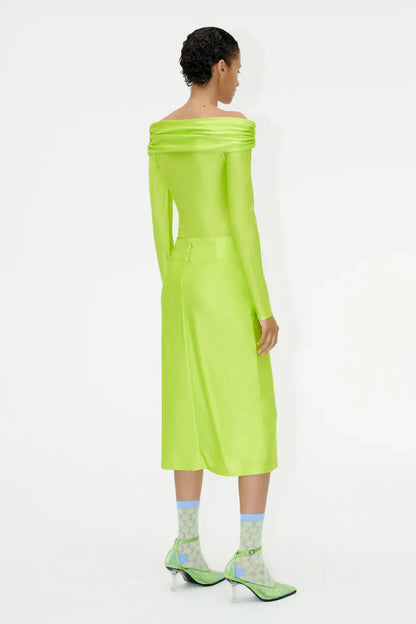 Stine Goya Sif Skirt Acid Lime