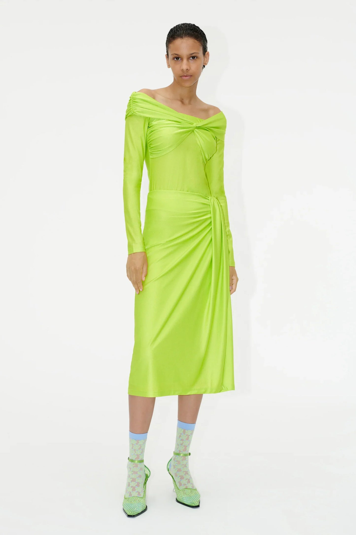 Stine Goya Sif Skirt Acid Lime